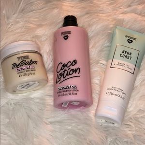 Pink lotion and balm bundle